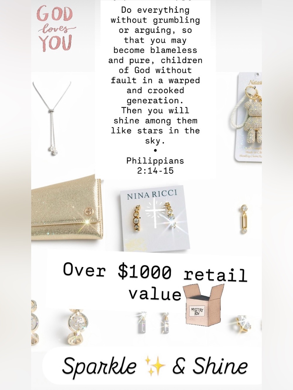 Sparkle Shine (in Him)  ✝️✨  | GUCCI & Nina Ricci, Dior & more mystery box
